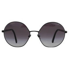 Chanel Round Sunglasses Black - 21 For Sale on 1stDibs