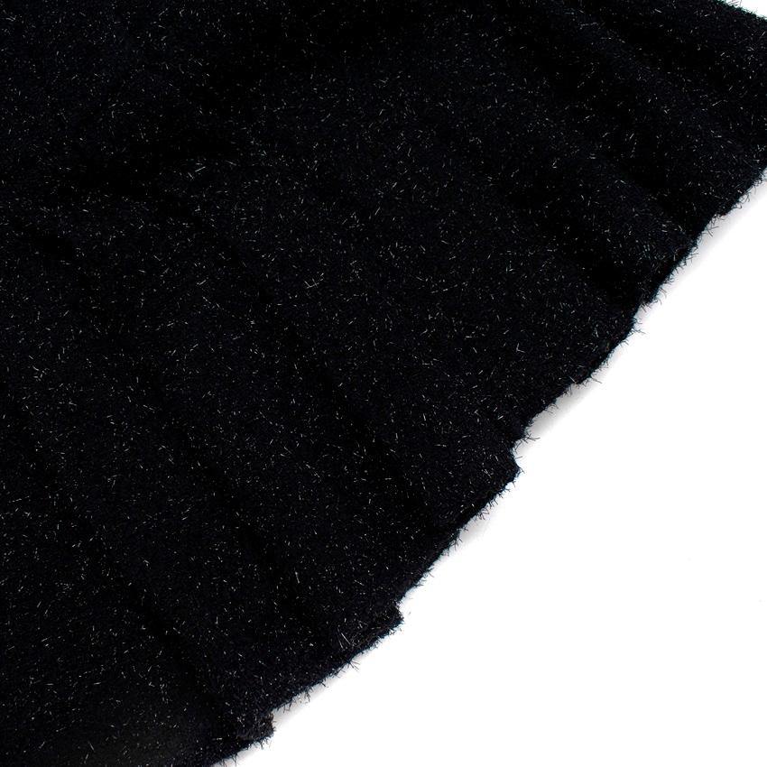 Chanel Abito Cappotto in Bouclè Metallico Nero in vendita 4