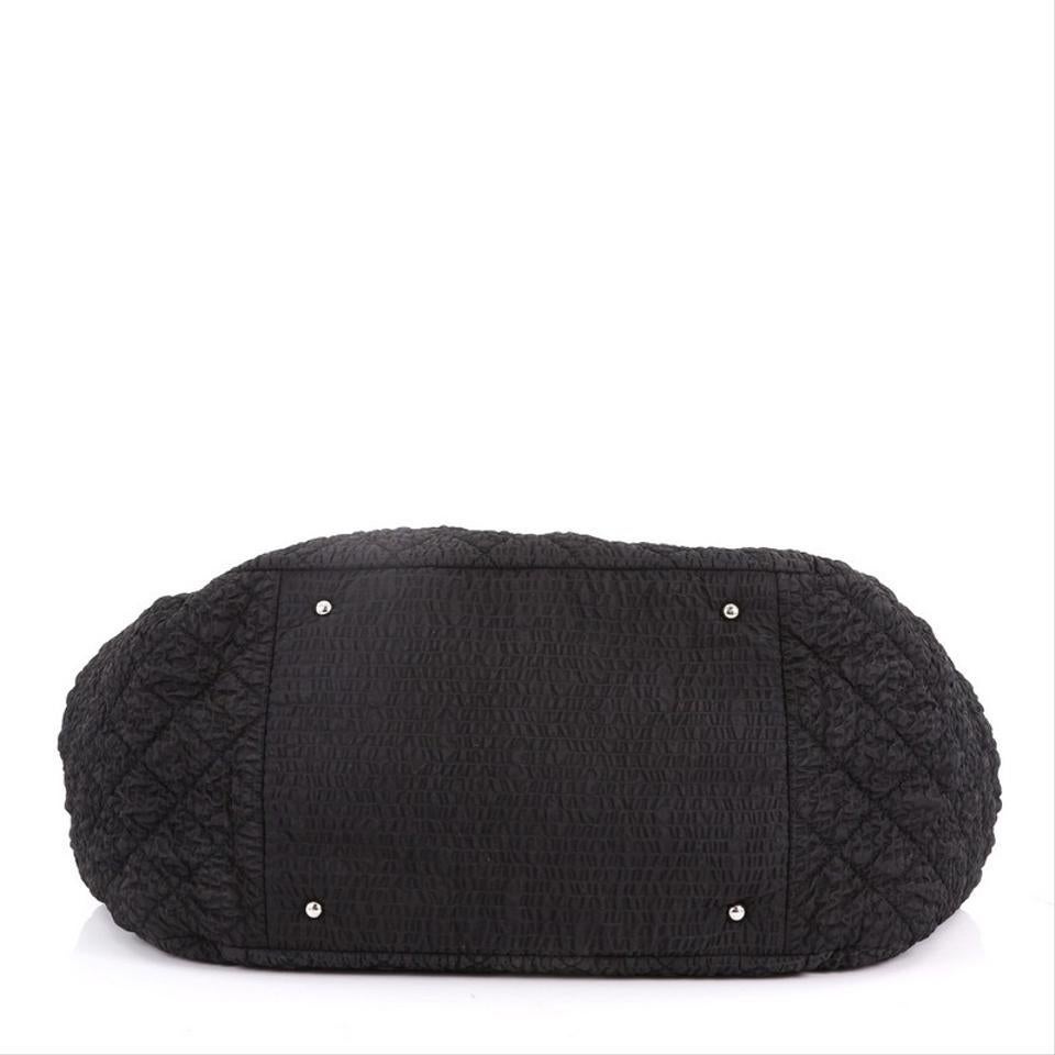 Bolso de noche Chanel Coco Chanel de nailon microfibra negro en venta 5