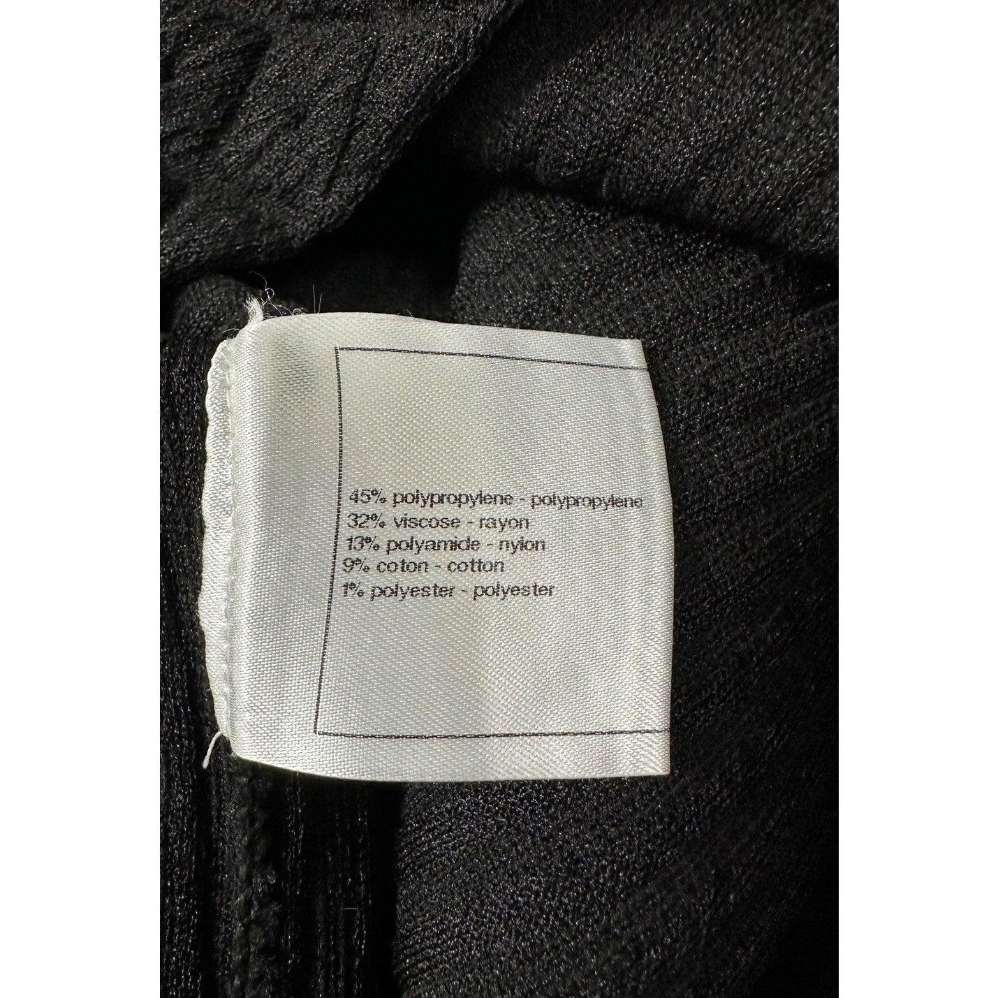 Donna Mini abito nero di Chanel con colletto bianco - Taglia 38 in vendita