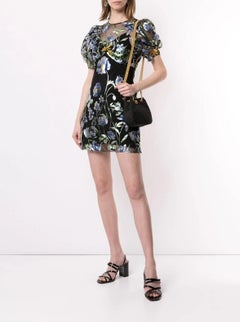 Chanel Black Mini Logo Satin Silk Texturized Shoulder Tote