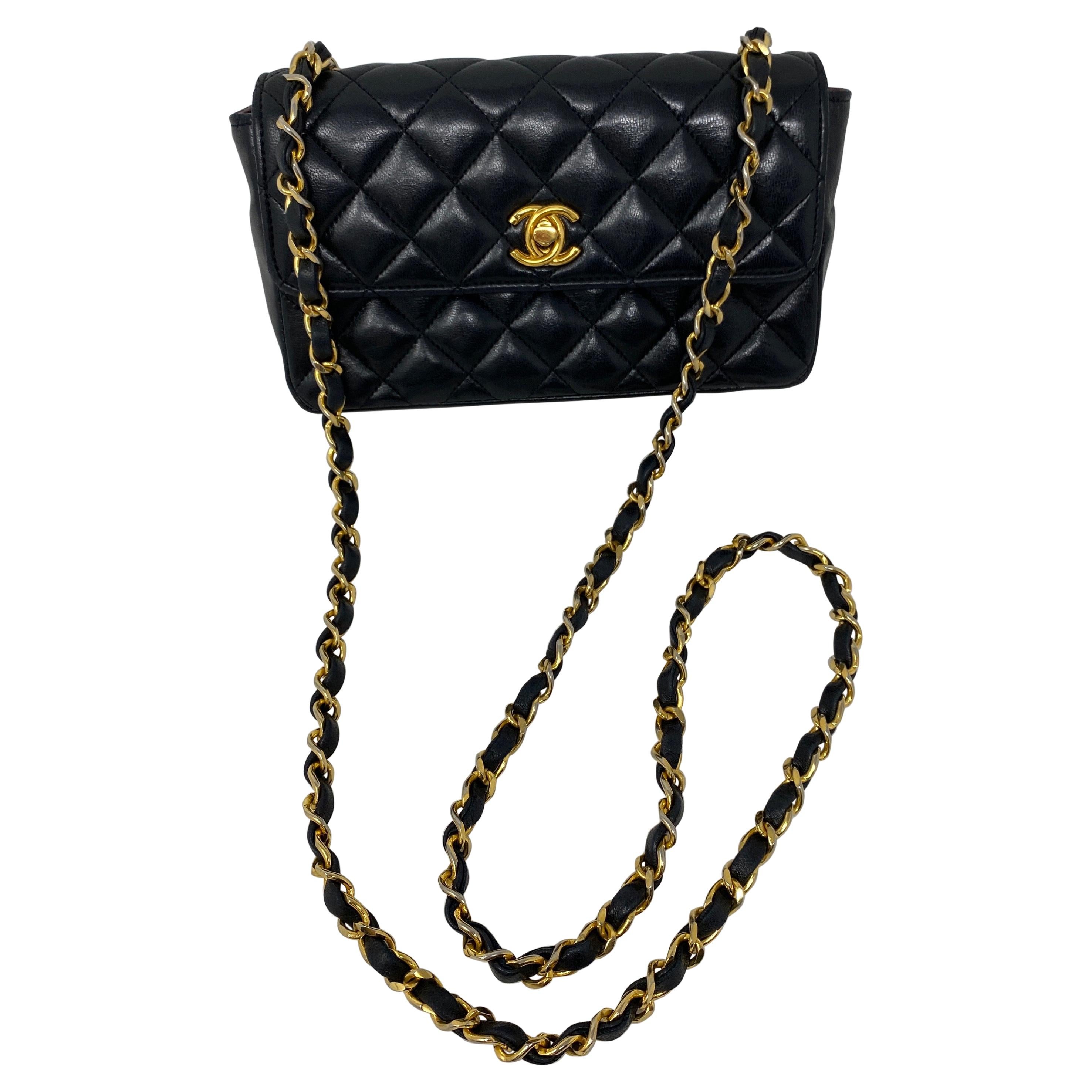 Chanel Black Mini Rectangular Bag 