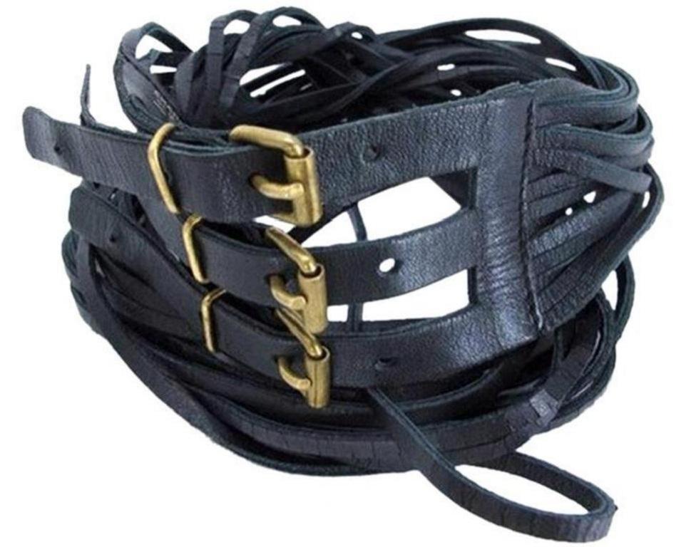 Chanel Black Multi Strap Eur 75 Us 30 166993 Cctl22 Belt For Sale 6