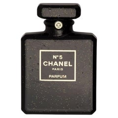 Chanel Black N 5 Perfume Bottle Brooch