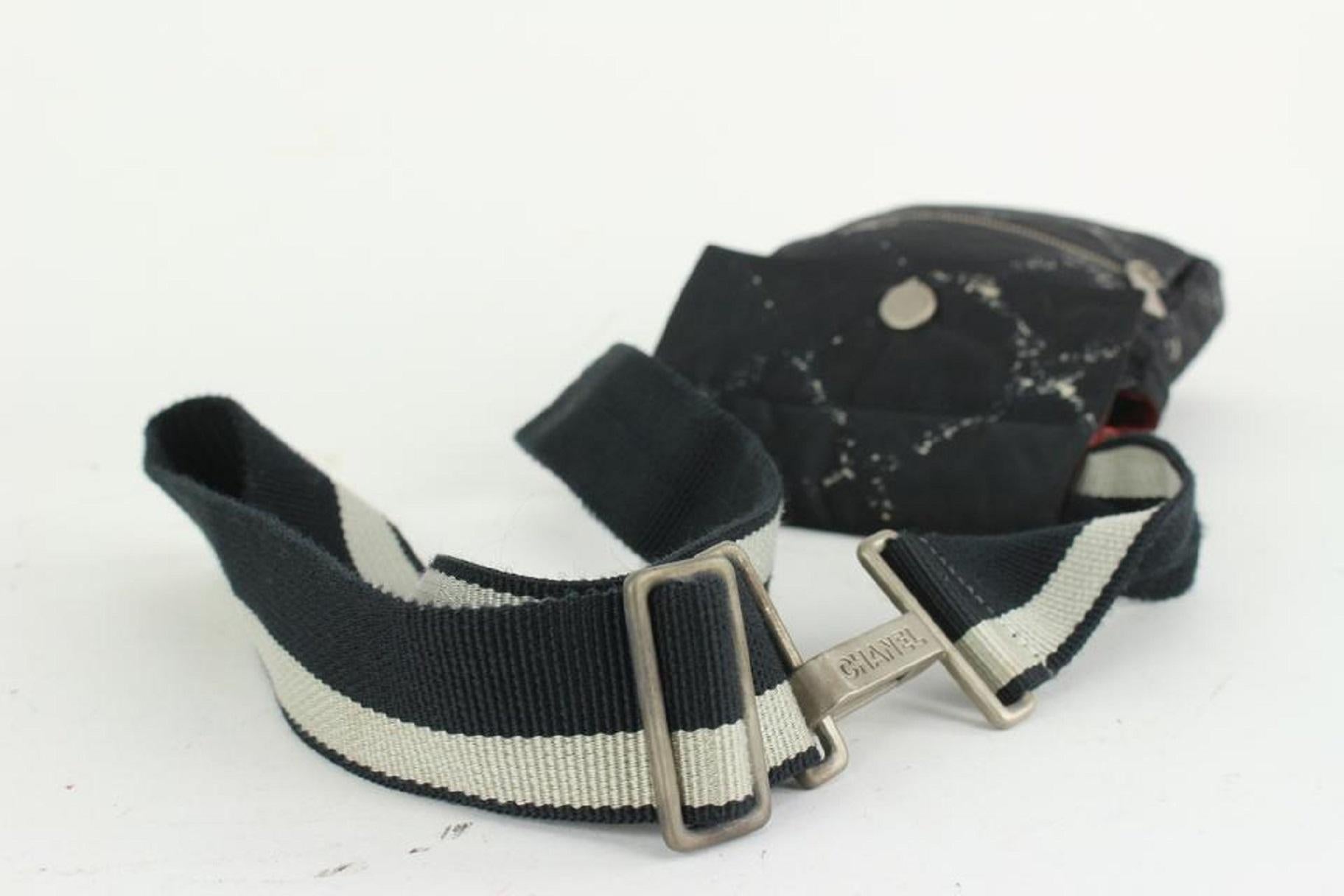 Chanel Black New Lin Belt Bag Fanny Pack Waist Pouch 923ca5 1