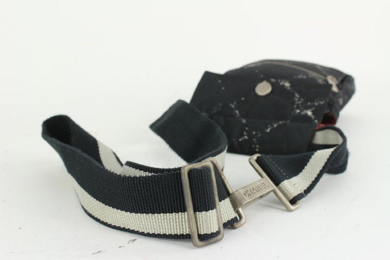 Chanel Black New Lin Belt Bag Fanny Pack Waist Pouch ref.374860