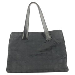 Chanel Chanel Schwarz New Line Shopper Tote Bag 362cks225