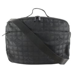 Chanel Nero Nuova Linea Valigia Messenger Carry-On 8CAS0419