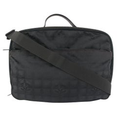 Chanel Negro Nueva Línea Maleta Messenger Equipaje 93ca10