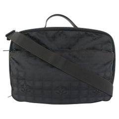 Chanel Chanel Schwarz New Line Aktentasche Messenger Gepäck 93ca10