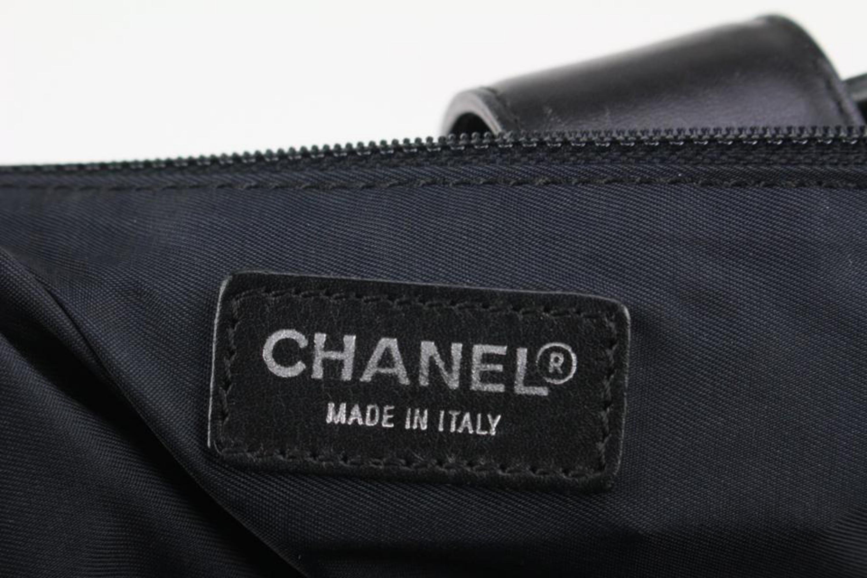 Chanel Schwarz New Line Reisetasche mit Schuhfach 122c18 im Angebot 6