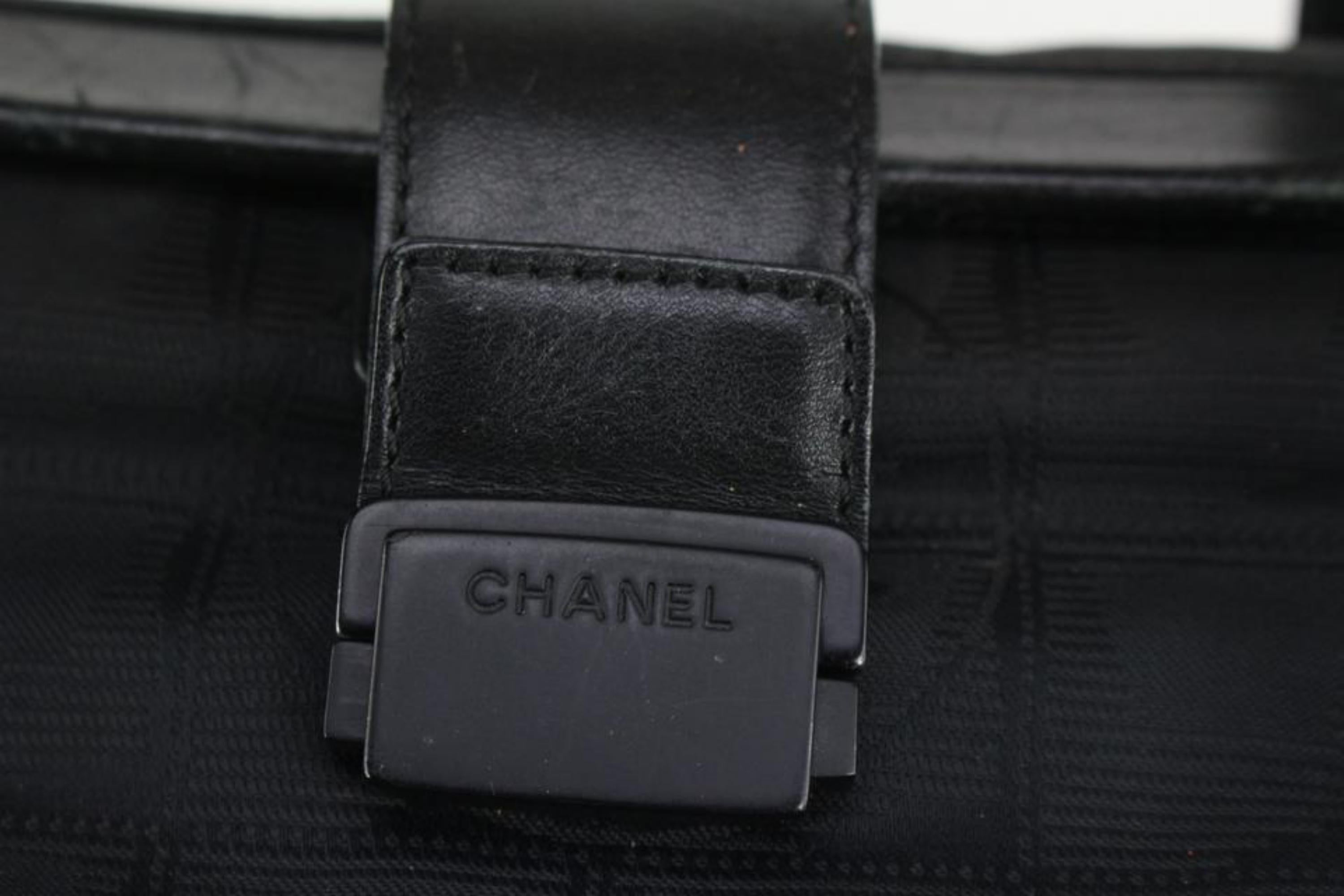 Women's Chanel Black New Line Travel Bag with Shoe Compartment 122c18 For Sale