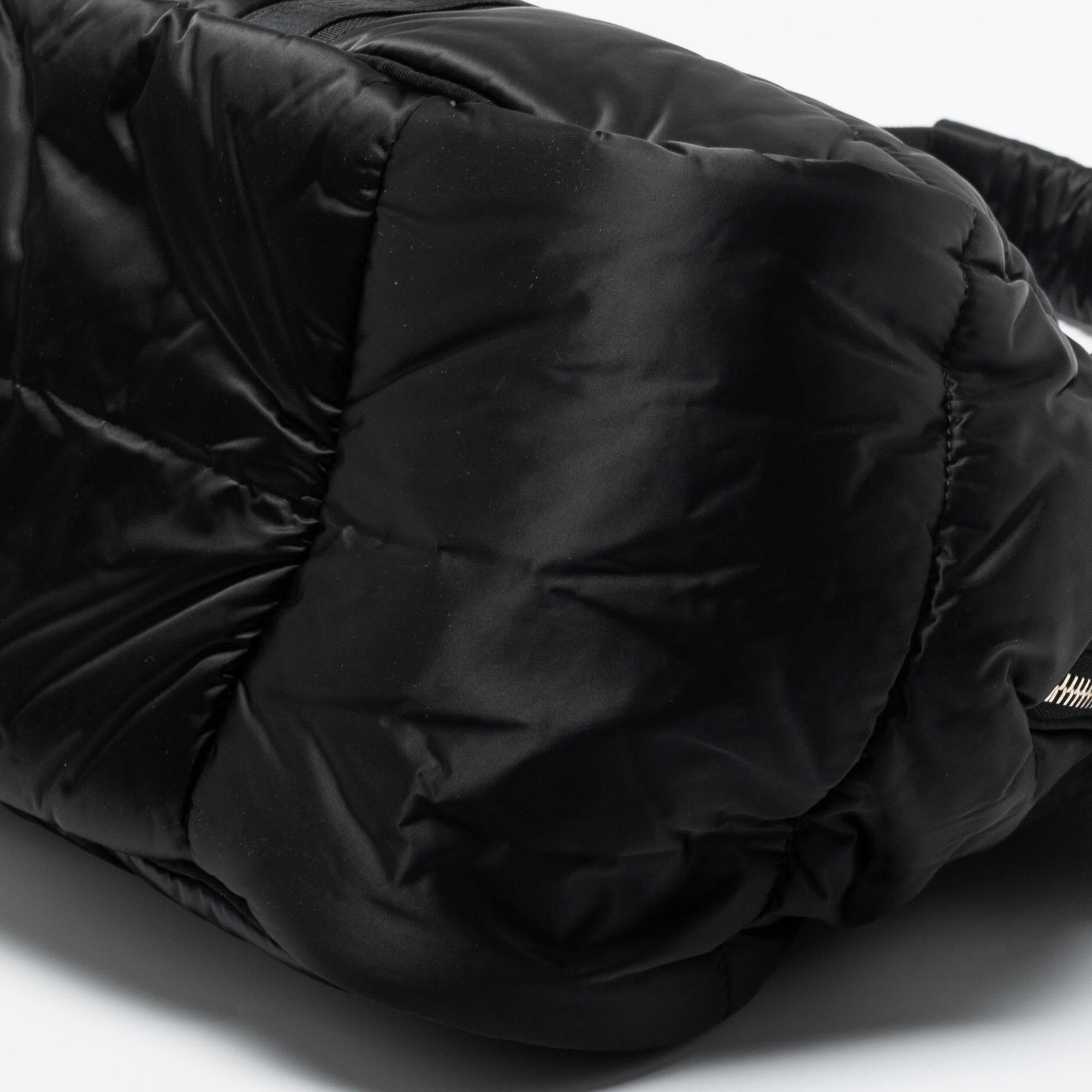 Chanel Black Nylon CC Sport Ligne Duffle Bag 3