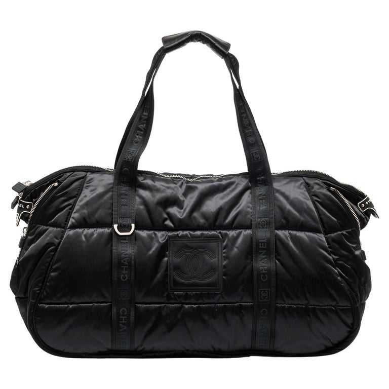 Chanel Beige Jacquard Travel Ligne Laptop Bag at 1stDibs