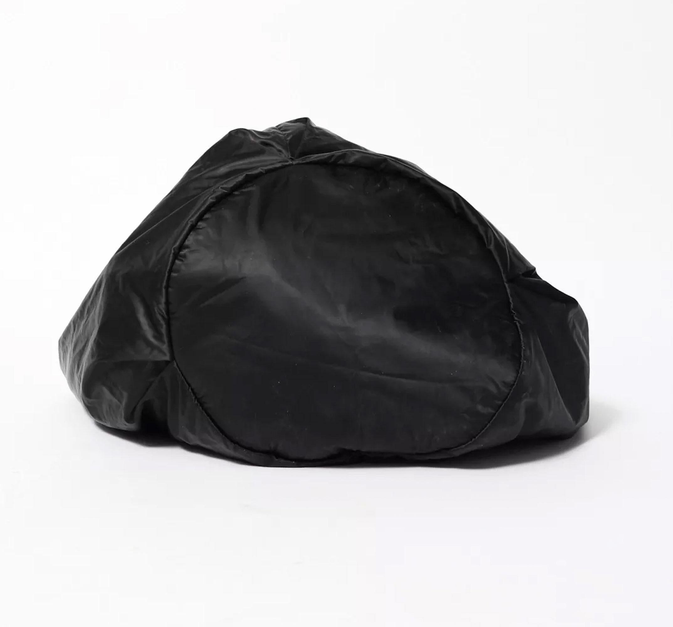 Chanel Black Nylon Microfiber Large CC Logo Tote For Sale 2
