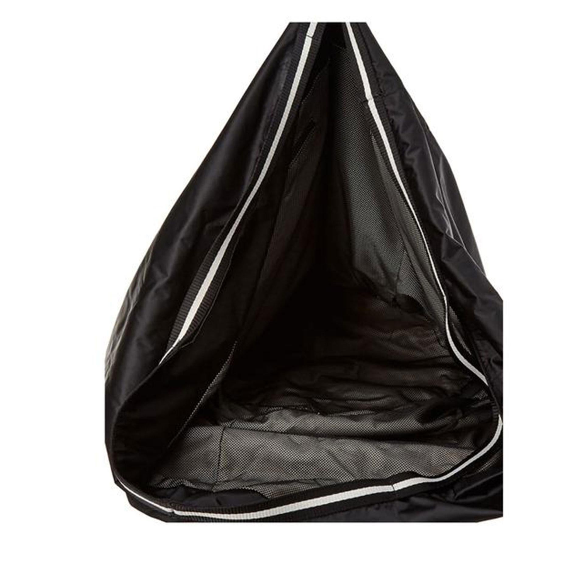 Chanel Black Nylon Microfiber Large CC Logo Tote For Sale 3