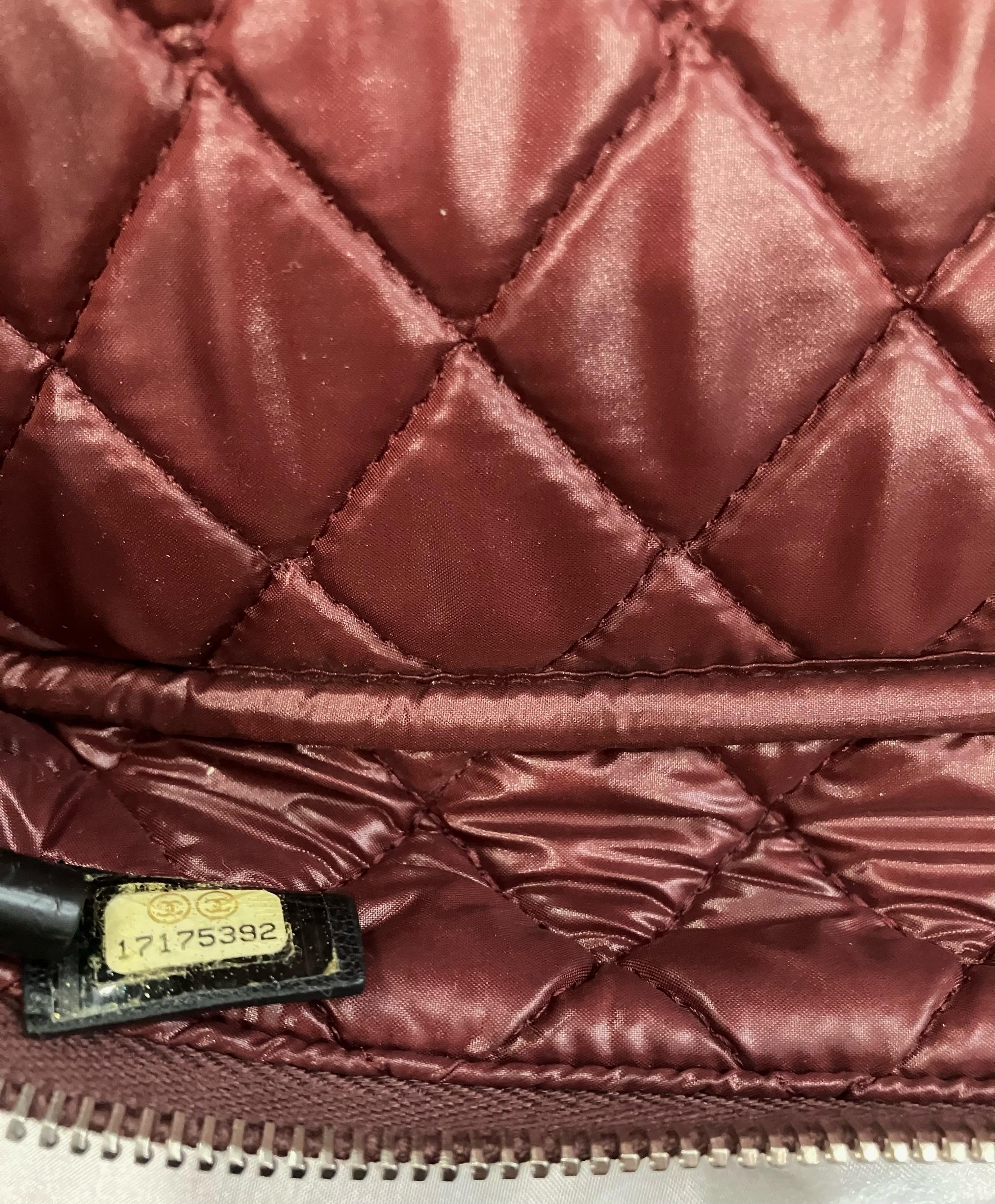 Chanel Black Nylon Quilted Large Clutch Case For Sale 5