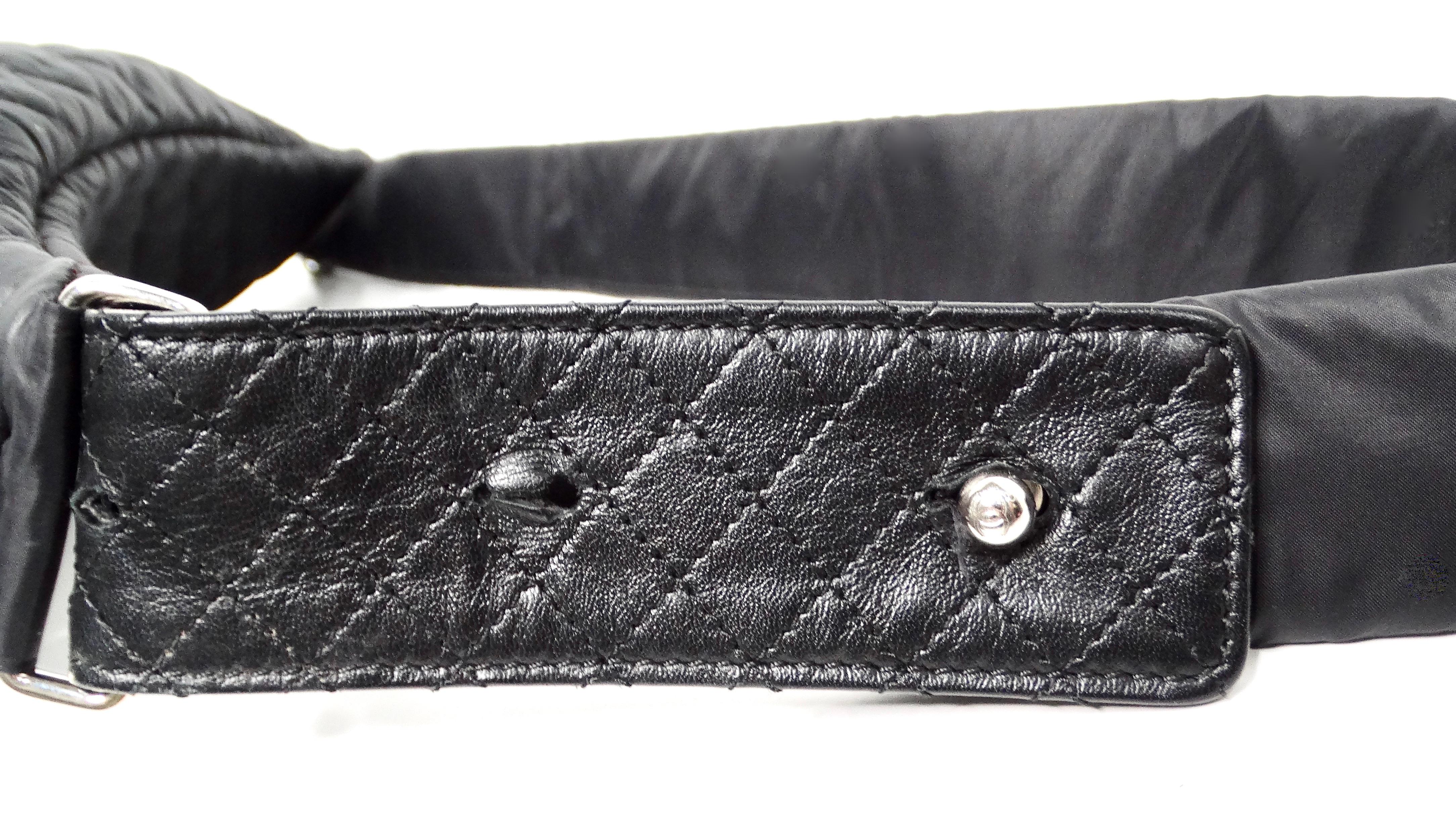 Marsupio trapuntato in nylon nero Chanel in vendita 3