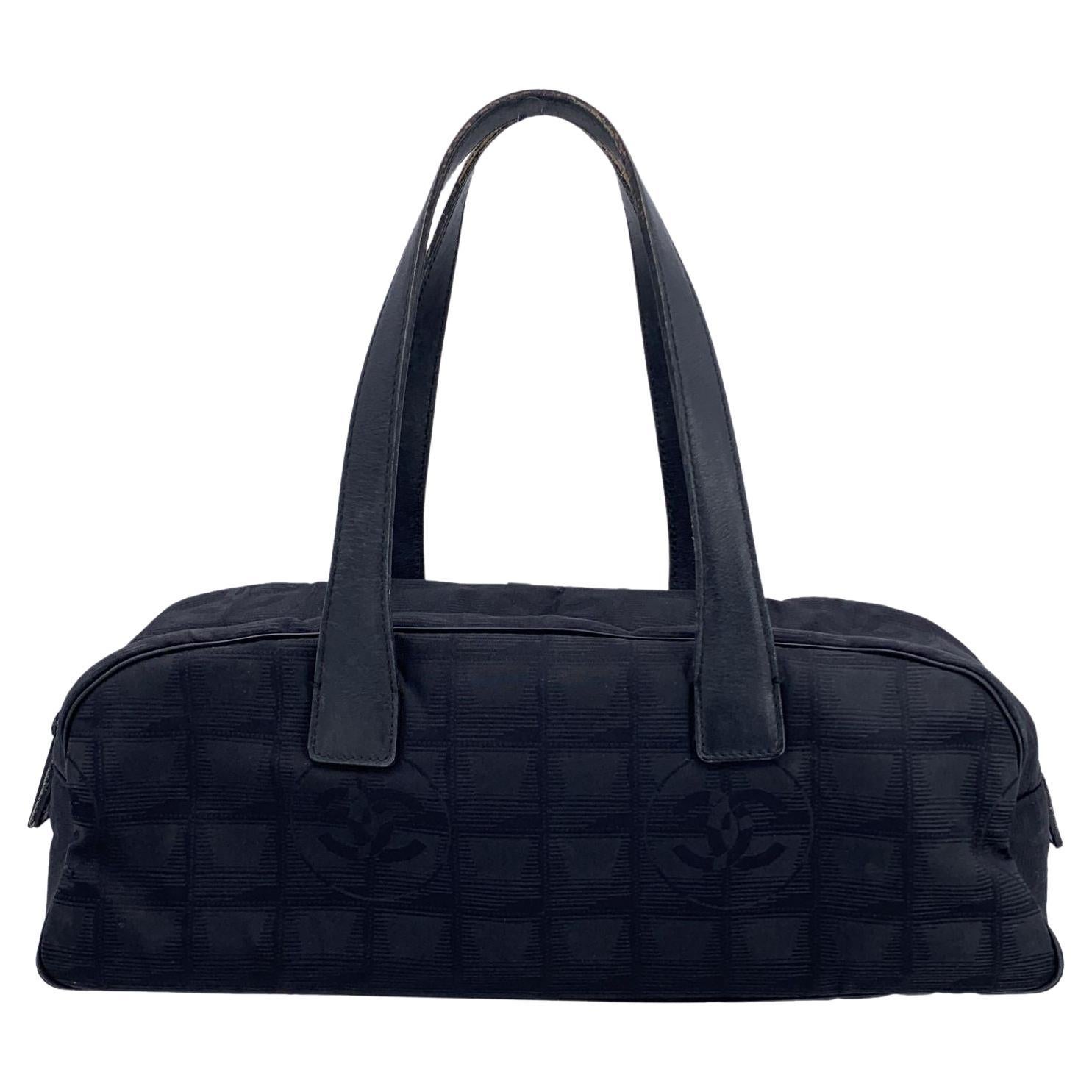 Chanel - Sac de voyage en nylon Bassotto - Top Handle - noir