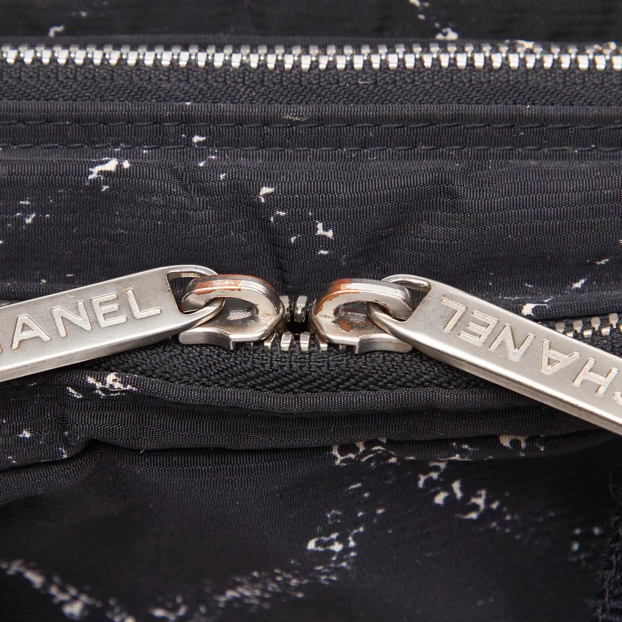 Chanel Black Old Travel Mini Boston Bag For Sale 6