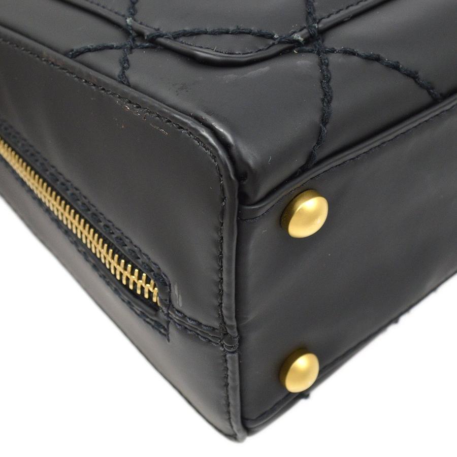 Chanel Black on Black Leather CC Gold Small Mini Top Handle Satchel Bag For Sale 1