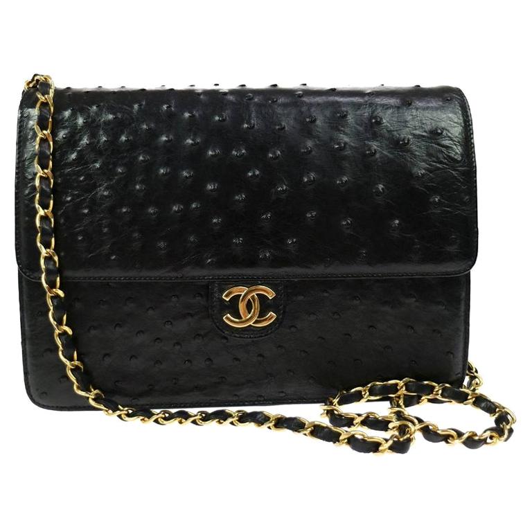 chanel black leather handbag new