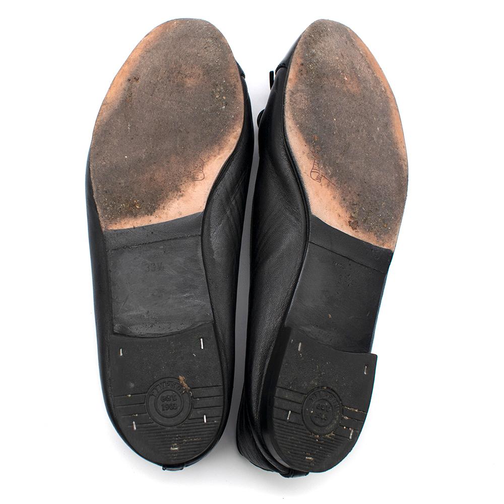 Chanel Black Patent Cap-Toe Ballerina Flats - Size EU 39.5 3