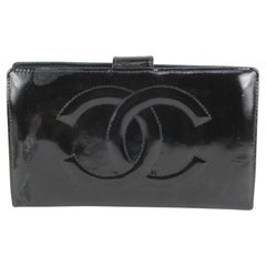 Authentic Chanel Vintage Timeless Flap Wallet Black Patent Leather LOVE 💗💗