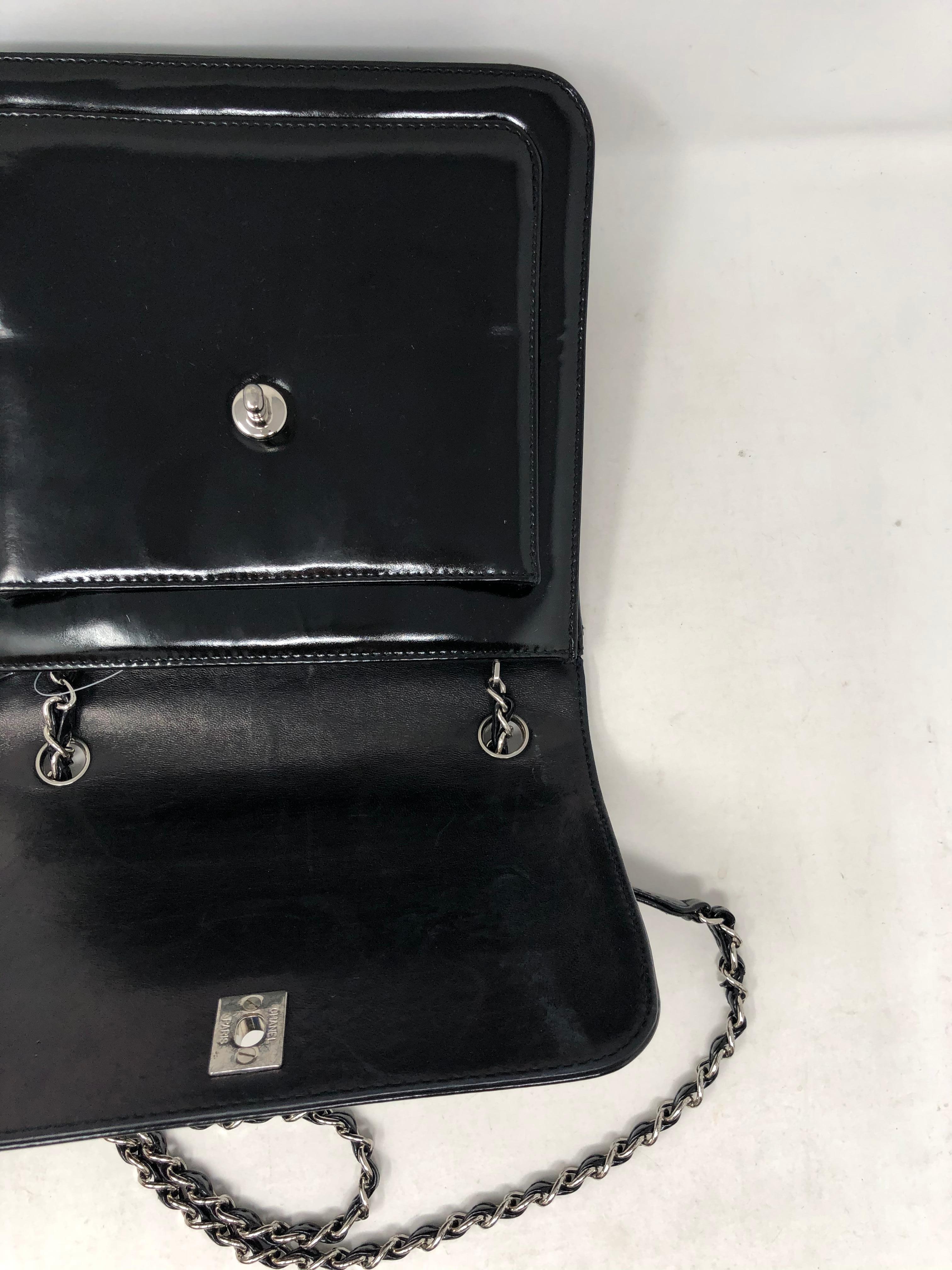 Chanel Black Patent Leather Bag  2