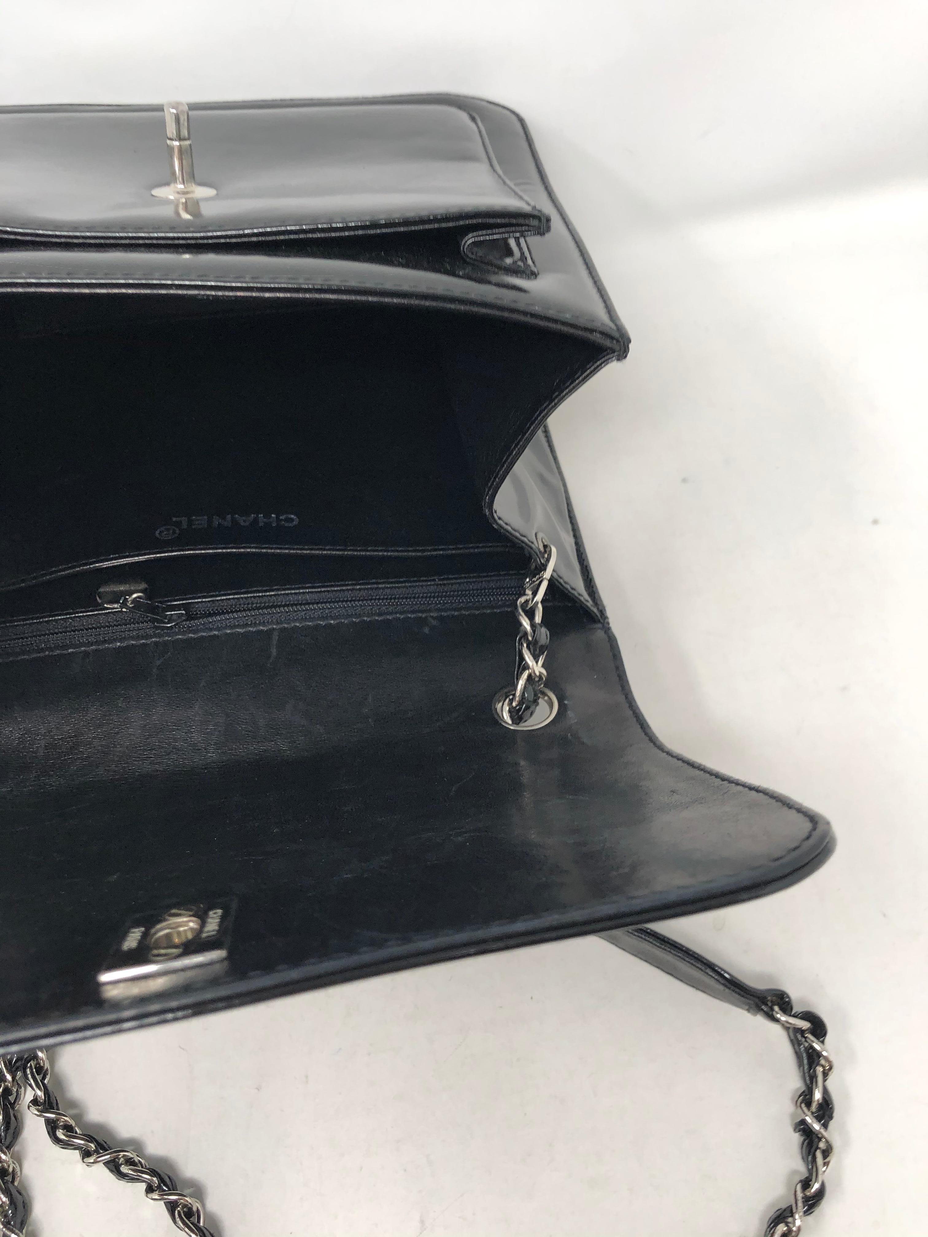 Chanel Black Patent Leather Bag  3