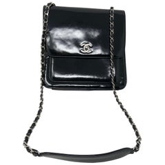 Chanel Black Patent Leather Bag 