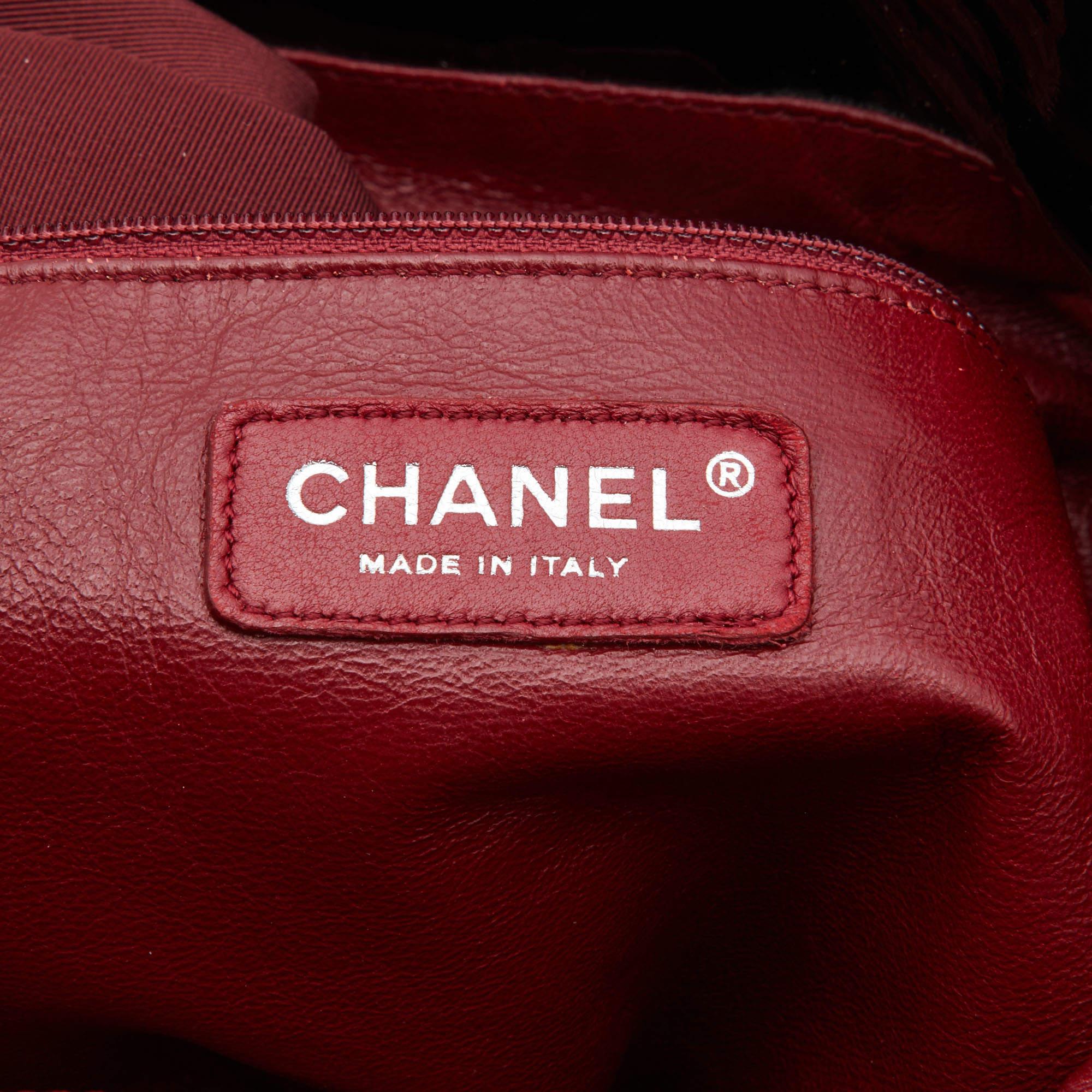 Chanel Black Patent Leather Bon Bon Tote 8