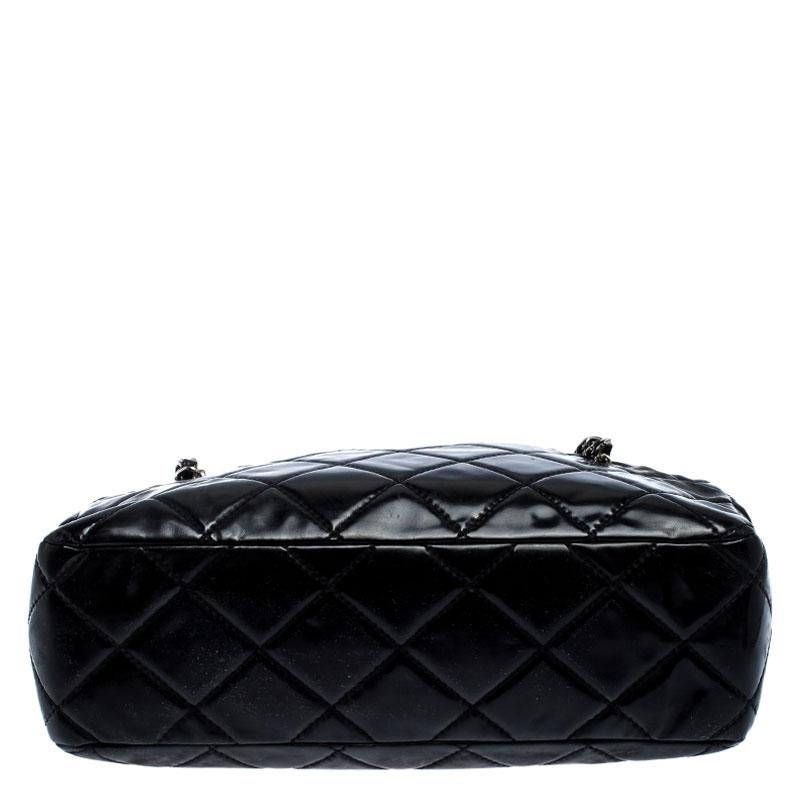 Chanel Black Patent Leather Camera In The Business Bag 1