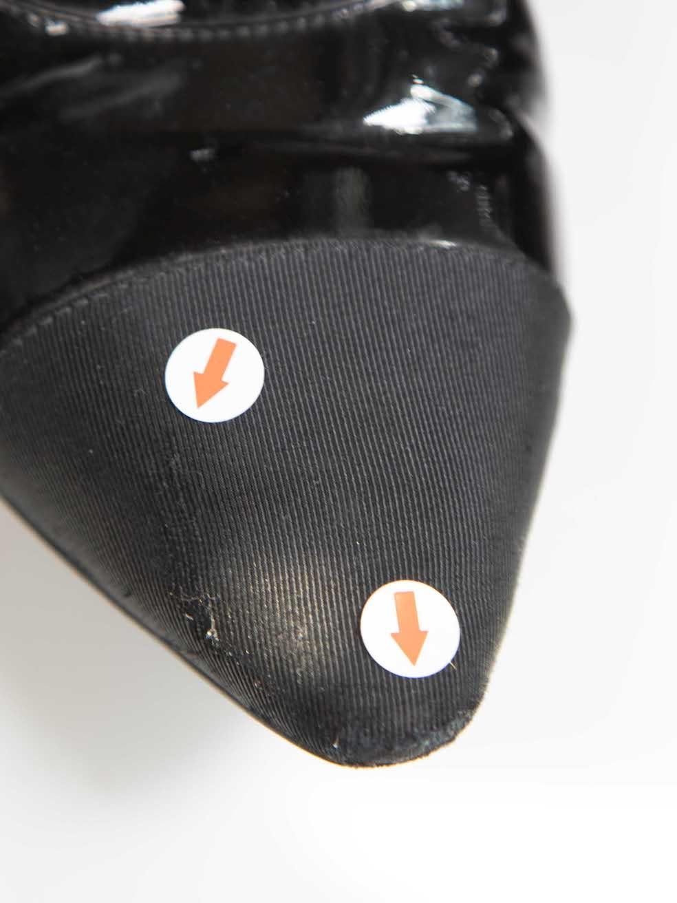 Chanel Black Patent Leather CC Logo Chelsea Boots Size IT 37.5 1