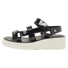 Chanel Velcro Sandals - 6 For Sale on 1stDibs