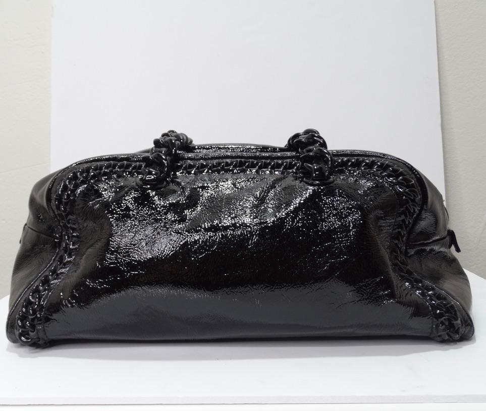 Chanel Black Patent Leather Handbag 3