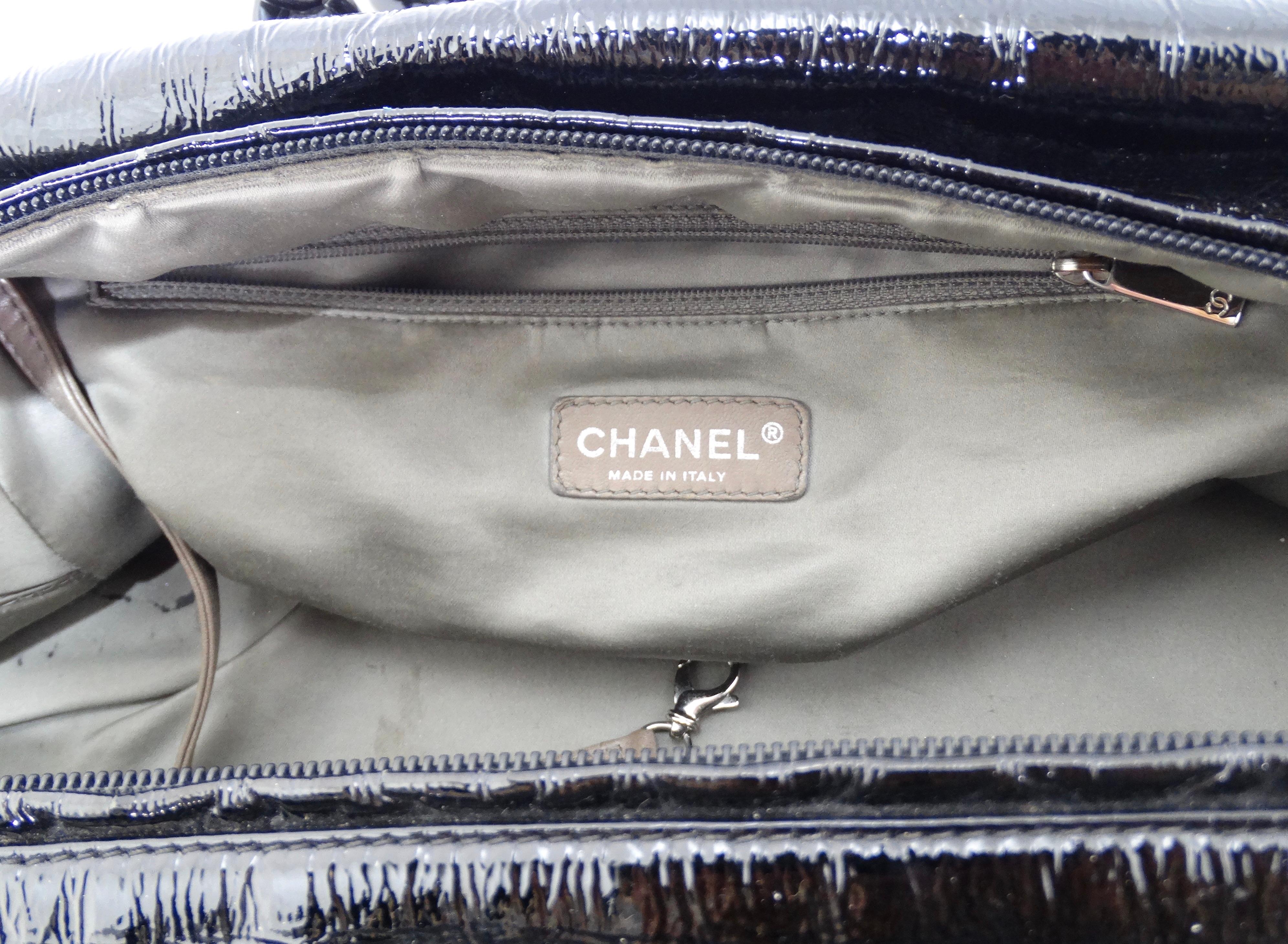 Chanel Black Patent Leather Handbag 4