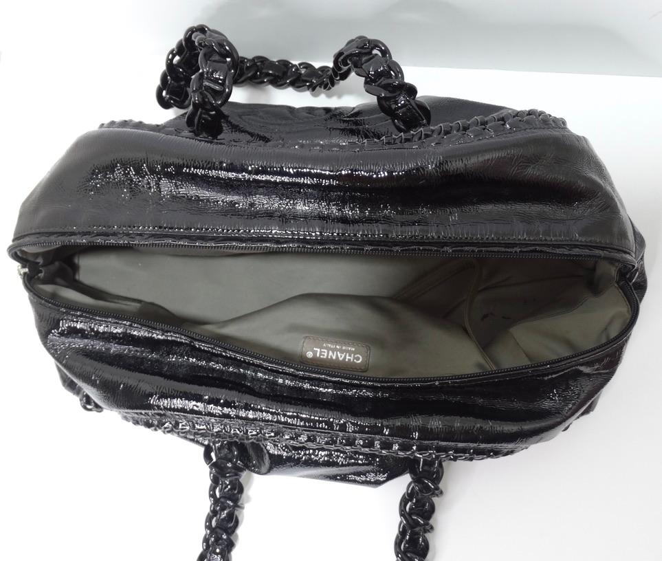 Chanel Black Patent Leather Handbag 5