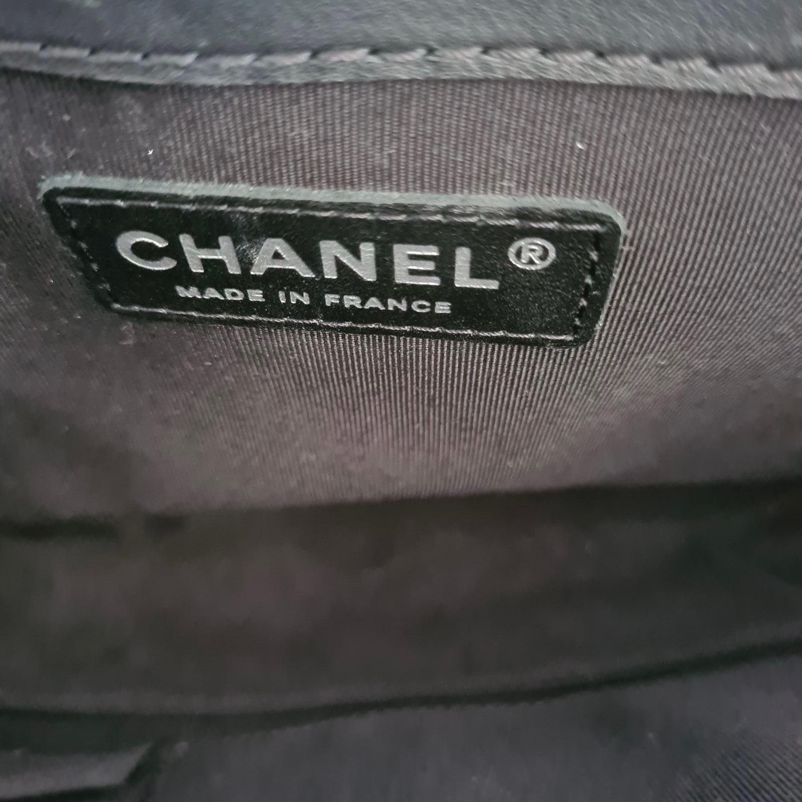 Chanel Black Patent Leather New Medium Boy Bag  12