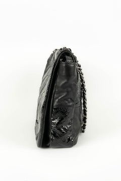 Chanel Black Patent Leather Patchwork Bag, 2006/2007