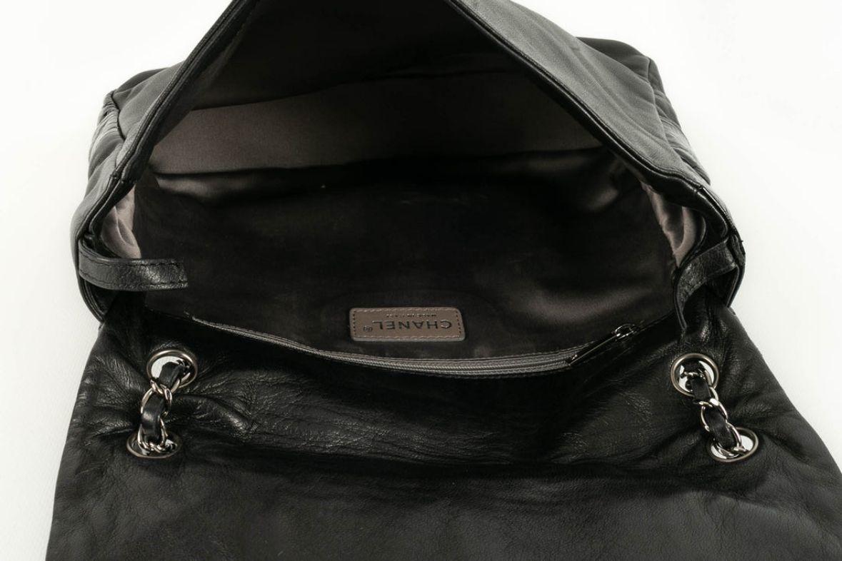Chanel Black Patent Leather Patchwork Bag, 2006/2007 For Sale 2