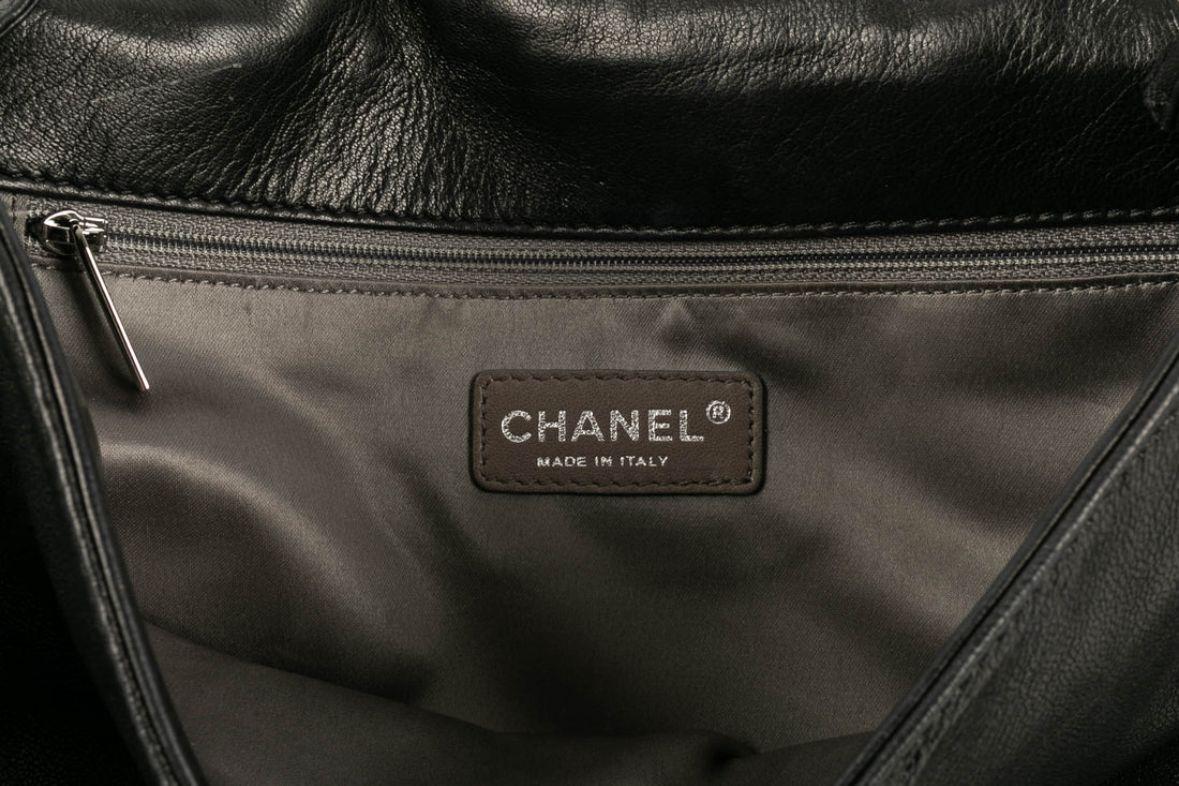 Chanel Black Patent Leather Patchwork Bag, 2006/2007 For Sale 3