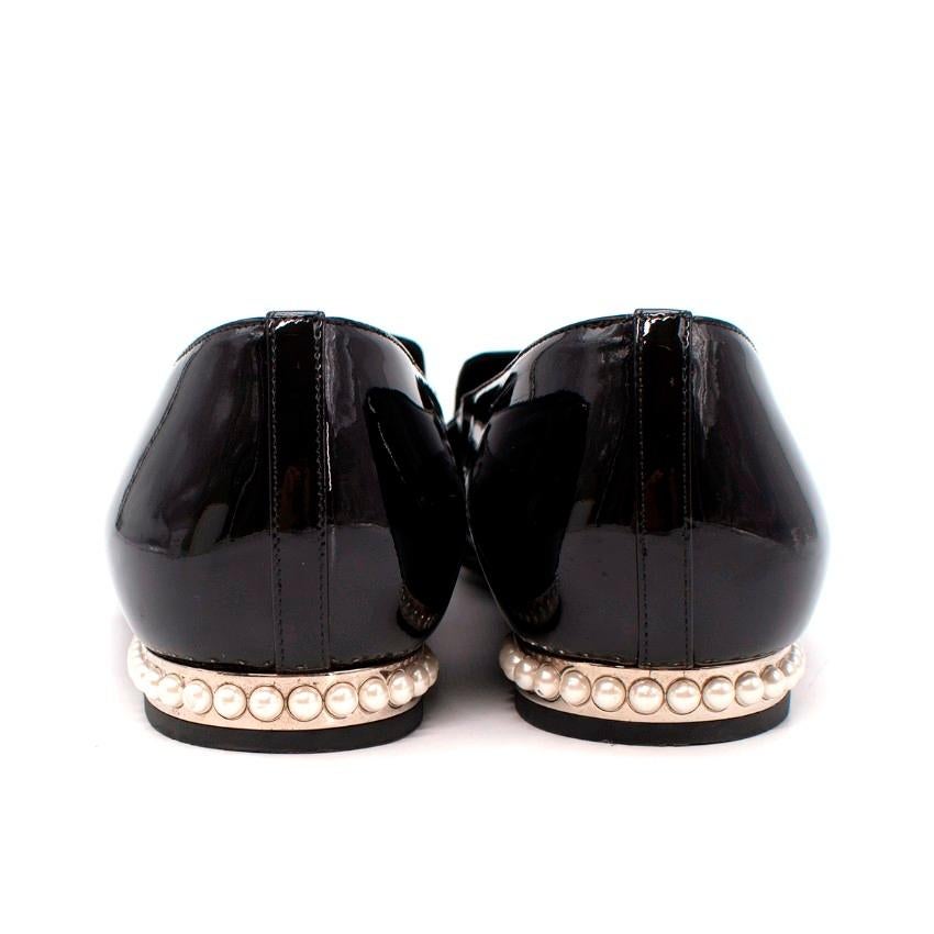 chanel pearl loafers