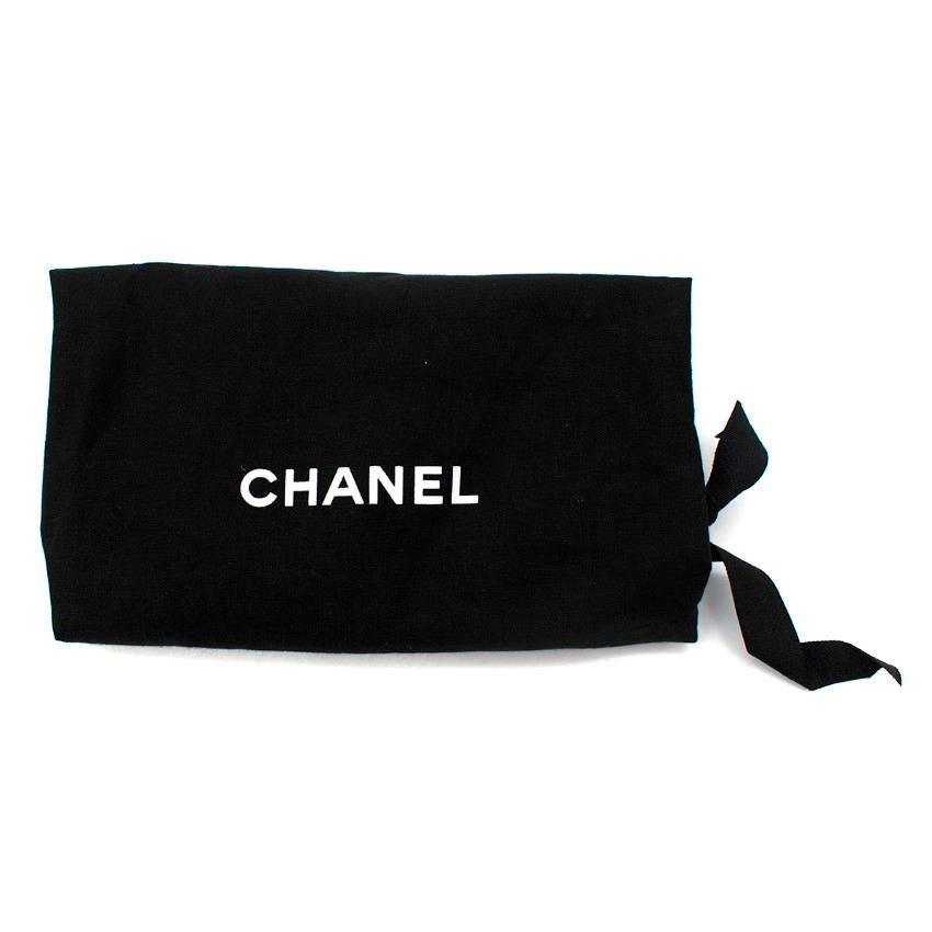 Chanel Black Patent Leather Pearl Heel Loafers - US 9.5 For Sale 1