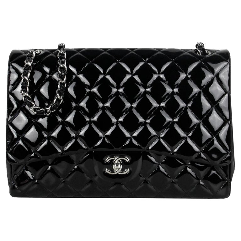 Chanel Classic Flap Bag Patent Leather - 70 For Sale on 1stDibs