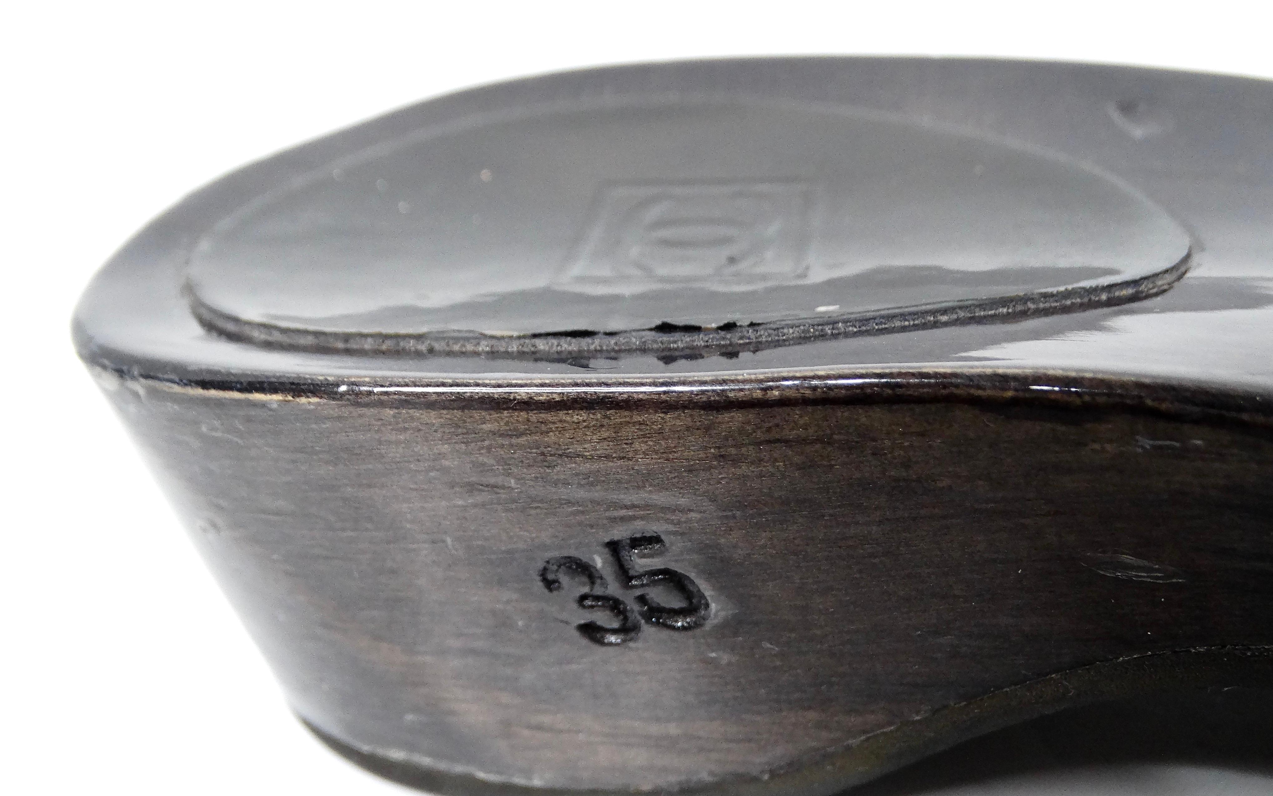 Chanel Black Patent Leather & Wood Clog Slides circa Y2K For Sale 5