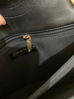 Chanel Black Patent Quilted Pagoda Accordion Medium Flap Bag