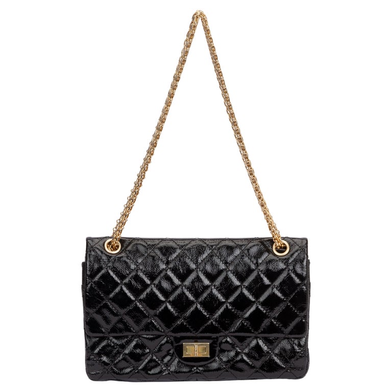 Chanel Black Patent Reissue Medium Flap For Sale at 1stDibs