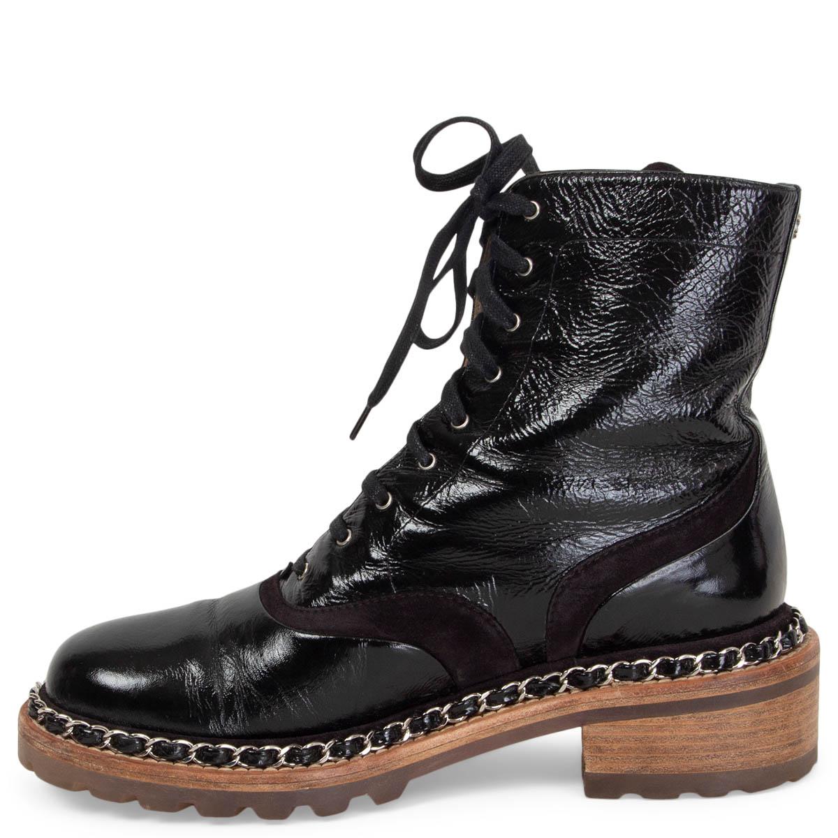chanel chain boots