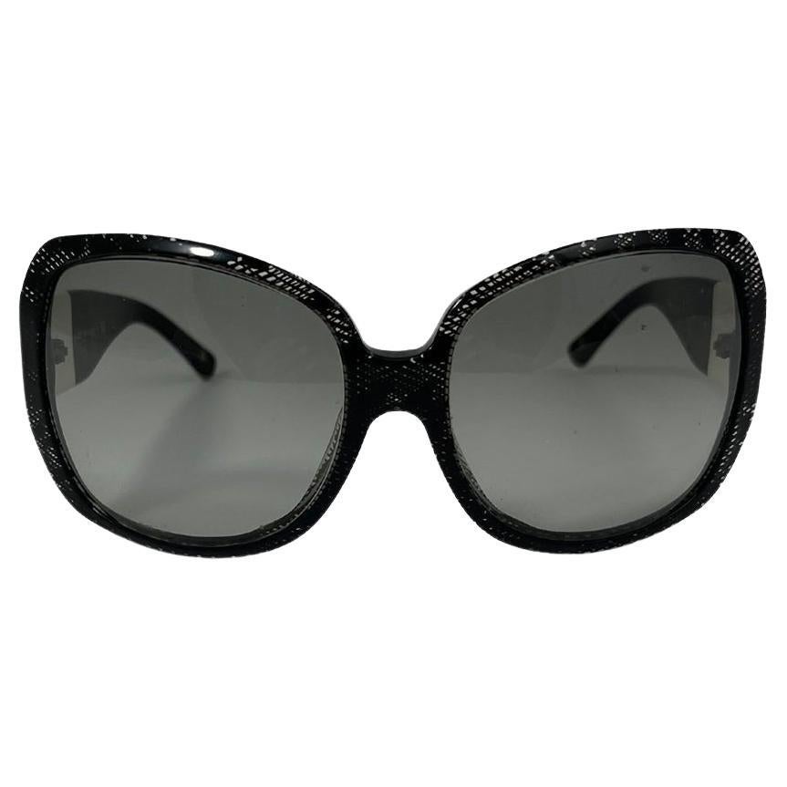 Chanel Black Lace CC Sunglasses